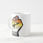 Beer Pride Vuist Koffiemok (Voorkant links)