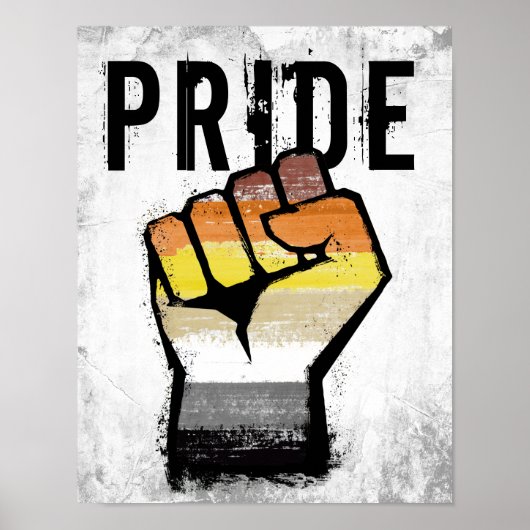 Beer Pride Vuist Poster (Voorkant)