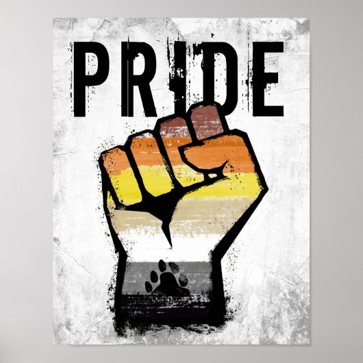 Beer Pride Vuist Poster (Voorkant)