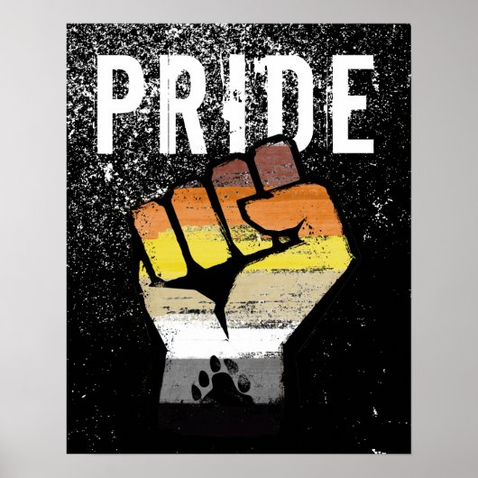 Beer Pride Vuist Poster (Voorkant)