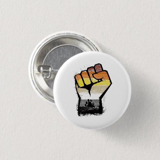 Beer Pride Vuist Ronde Button 3,2 Cm (Voorkant /achterkant)