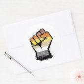 Beer Pride Vuist Ronde Sticker (Envelop)