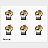 Beer Pride Vuist Ronde Sticker (Vel)