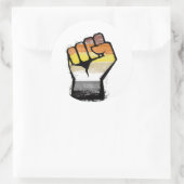 Beer Pride Vuist Ronde Sticker (Tas)