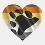 BEER PRIDE WAVY DESIGN HART STICKER (Voorkant)