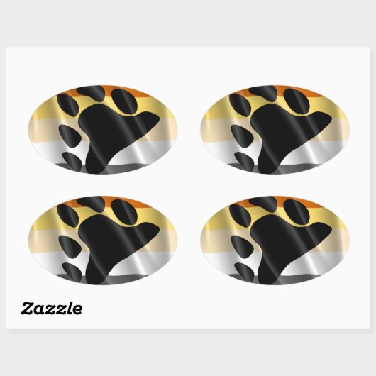 BEER PRIDE WAVY DESIGN OVALE STICKER (Vel)