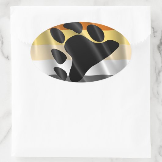 BEER PRIDE WAVY DESIGN OVALE STICKER (Tas)