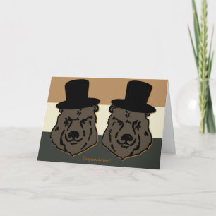 Beer Pride Wedding Kaart voor Gay Grooms