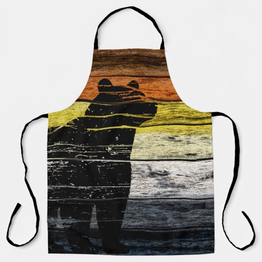 Beer Pride Wood Art Schort (Voorkant)