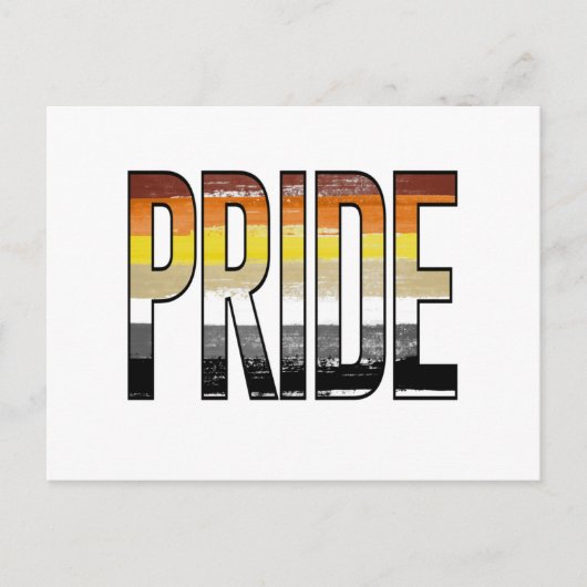 Beer Pride Woord Briefkaart (Voorkant)