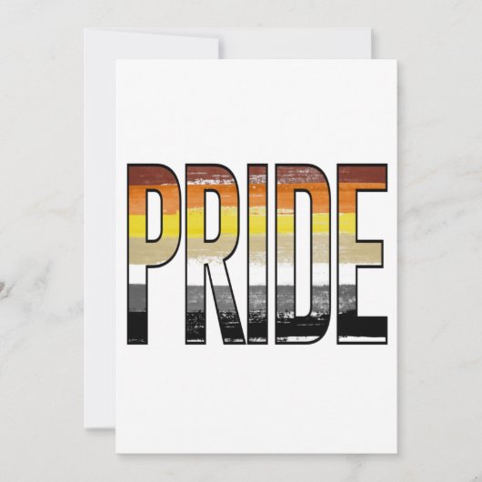 Beer Pride Woord Feestdagenkaart (Voorkant)