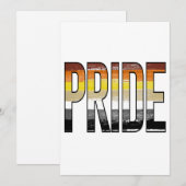 Beer Pride Woord Feestdagenkaart (Voorkant / Achterkant)
