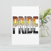 Beer Pride Woord Feestdagenkaart (Staand voorkant)