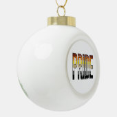 Beer Pride Woord Keramische Bal Ornament (Links)
