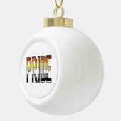 Beer Pride Woord Keramische Bal Ornament (Rechts)