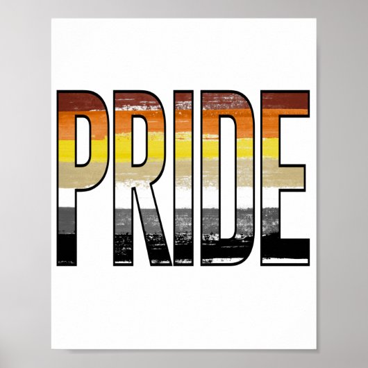 Beer Pride Woord Poster (Voorkant)