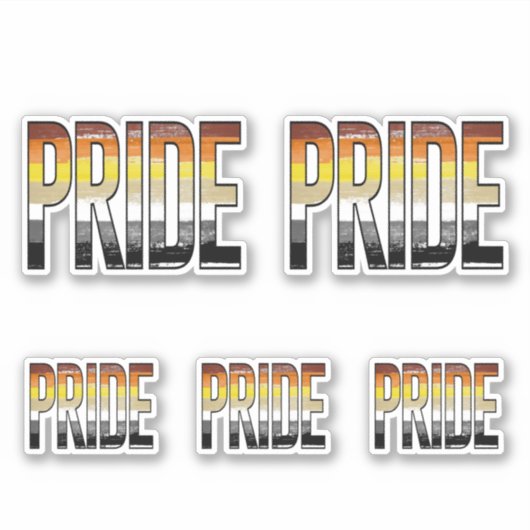 Beer Pride Woord Sticker (Voorkant)