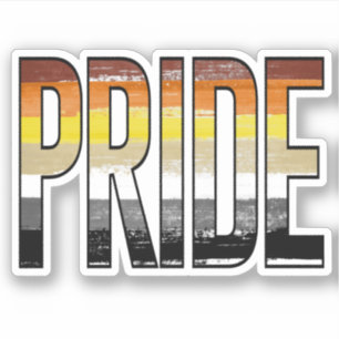 Beer Pride Woord Sticker