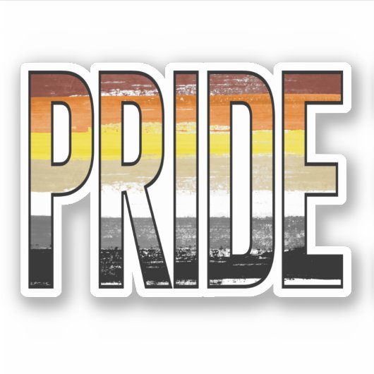 Beer Pride Woord Sticker (Voorkant)