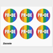 BEER PRIDE WORD FLAG RONDE STICKER (Vel)