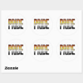 Beer Pride Word Ronde Sticker (Vel)