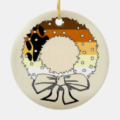 Beer Pride Wreath Keramisch Ornament (Achterkant)