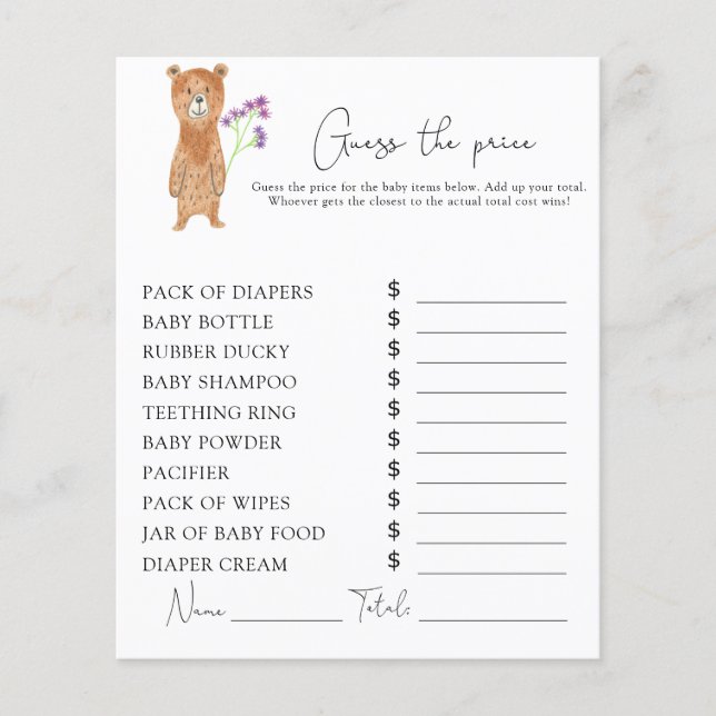 Beer - Prijs-raad spel (Voorkant)