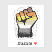 Beer Protest Vuist Sticker (Vel)