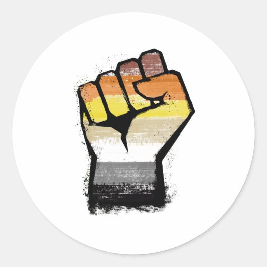 Beer protestlijst ronde sticker (Voorkant)