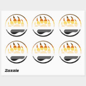 BEER PW/KLAW BEER PLAATS VLAG RONDE STICKER (Vel)