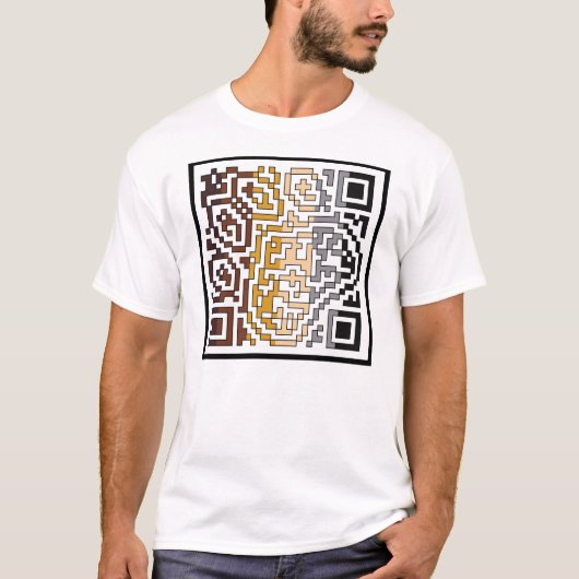 Beer QR-code T-shirt (Voorkant)