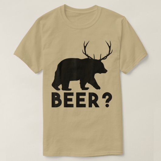 Beer Question Mark Shirt Bear Dear T-Shirt (Design voorkant)