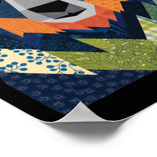 Beer Quilt Pattern voor Quilting Lover Quilter Sew Poster (Hoek)