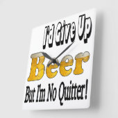 Beer Quitter-klok Vierkante Klok (Hoek)