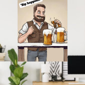 Beer Quote Poster (Thuiskantoor)
