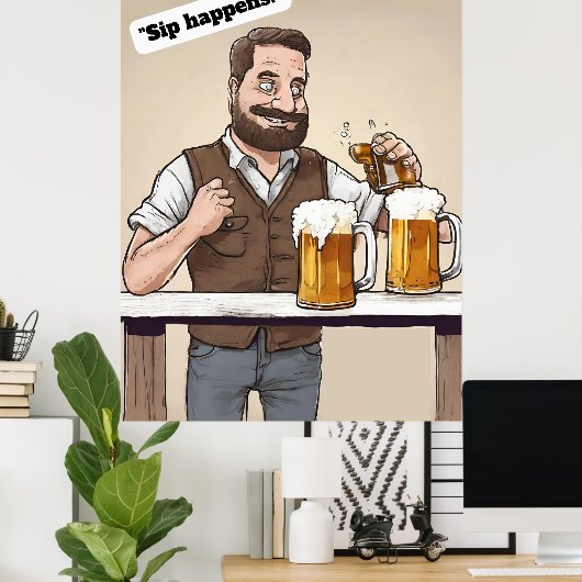 Beer Quote Poster (Thuiskantoor)