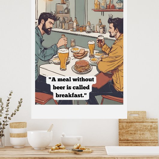 Beer Quote Poster (Keuken)