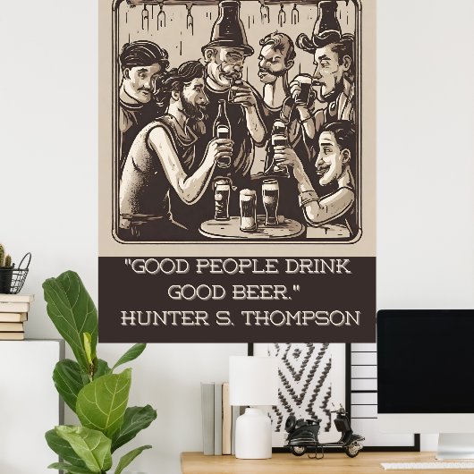 Beer Quote Poster (Thuiskantoor)