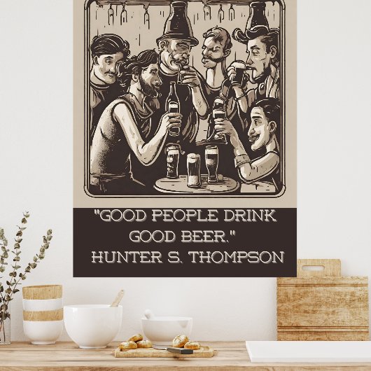 Beer Quote Poster (Keuken)