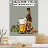 Beer Quote Poster (Keuken)