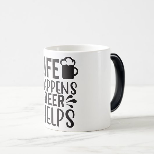 Beer Quotes Magische Mok (Voorkant rechts)