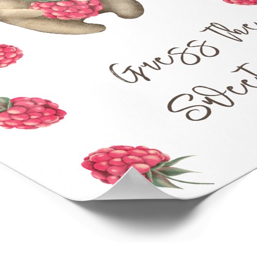 Beer - Raad de zoete troep Poster (Hoek)