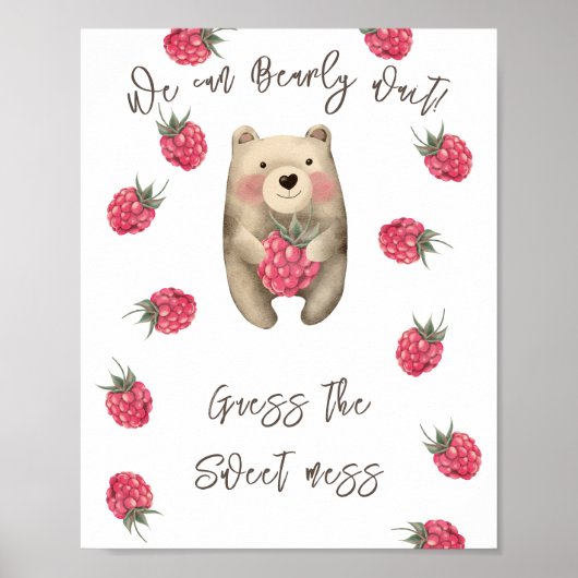 Beer - Raad de zoete troep Poster (Voorkant)