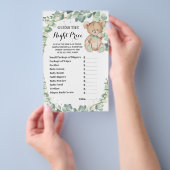 Beer raad eens de juiste prijs-Baby shower spelkaa Flyer (Hand)