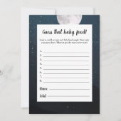 Beer raadt het Baby-Baby shower-spel Kaart (Voorkant)