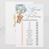 Beer raadt het Baby shower Baby (Voorkant / Achterkant)