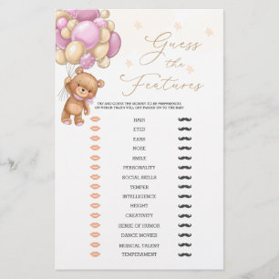 Beer raadt het Baby shower Baby