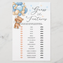 Beer raadt het Baby shower Baby