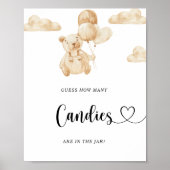 Beer raden hoeveel snoepjes poster (Voorkant)