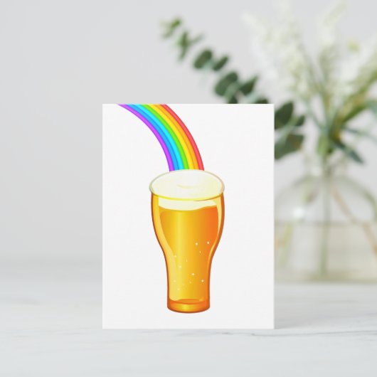 Beer Rainbow Briefkaart (Staand voorkant)